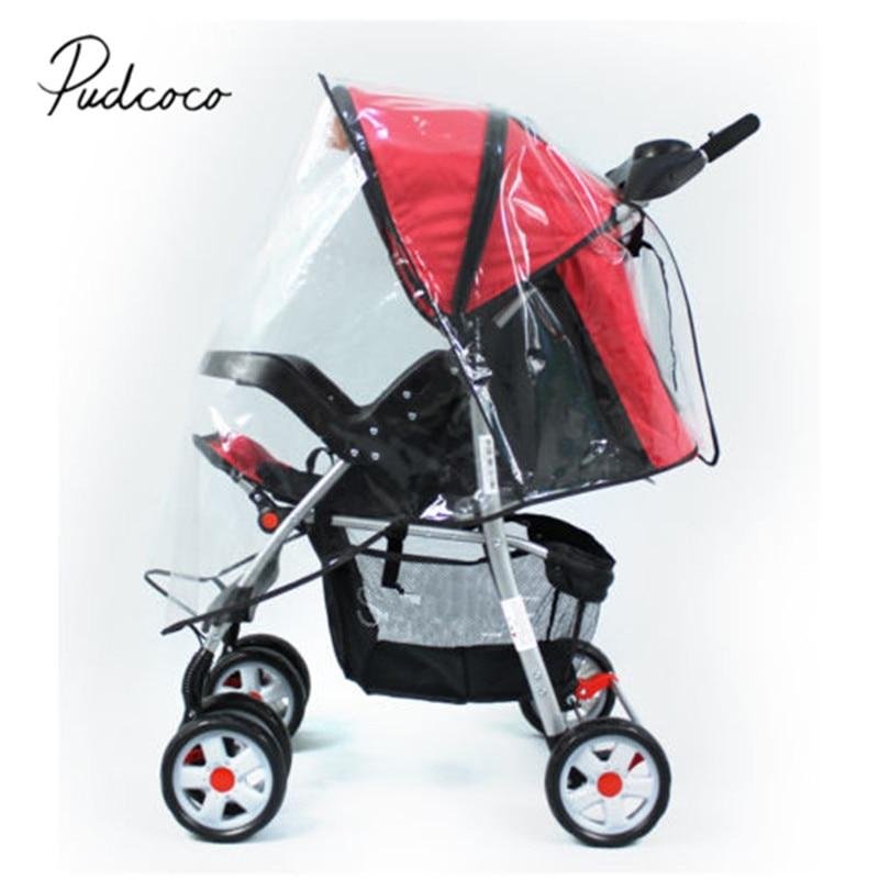 2018 Brand New Baby Stroller Raincover Universal Pushchair Pram Buggy Rain Cover Transparent Rain Cover