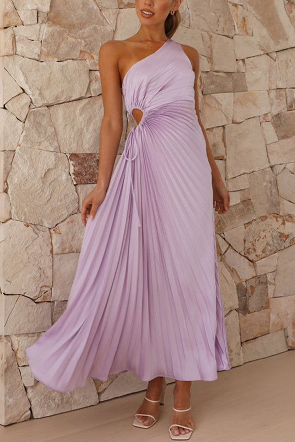 Maxi Dress Lace up One Shoulder offers Maxi Dress