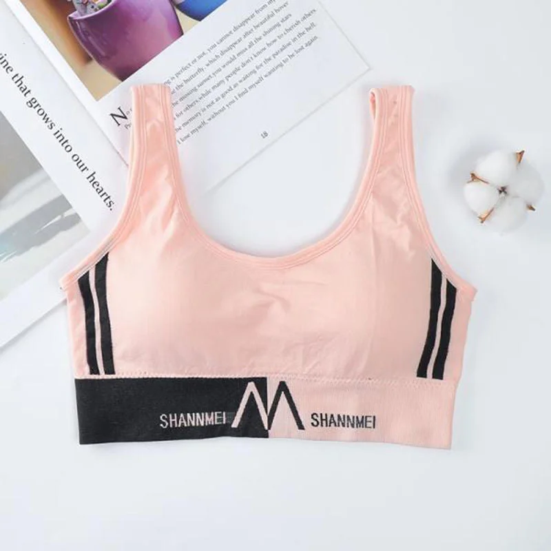 Women's Cotton Underwear Lace Top Women's Sports Bra Girls Comfort Fashion Tank Up Seamless Sports Top Brassiere Sexy Tube Tops