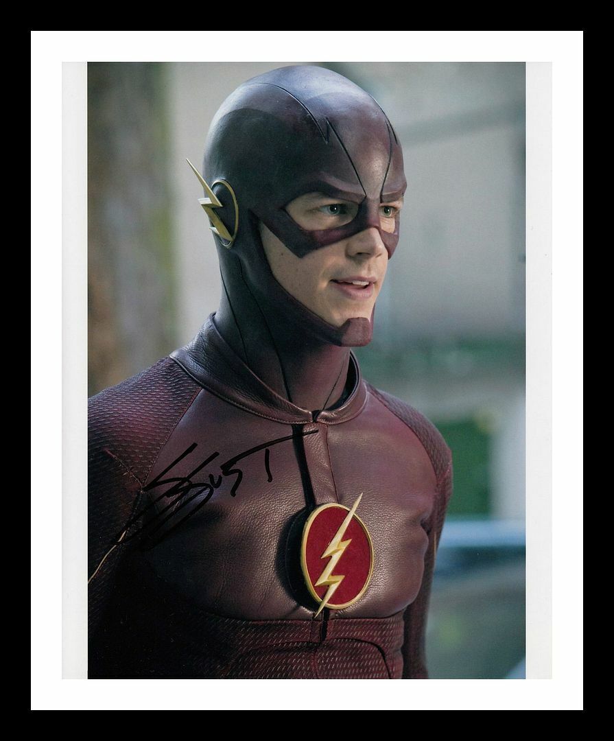 Grant Gustin - The Flash Autograph Signed & Framed Photo Poster painting