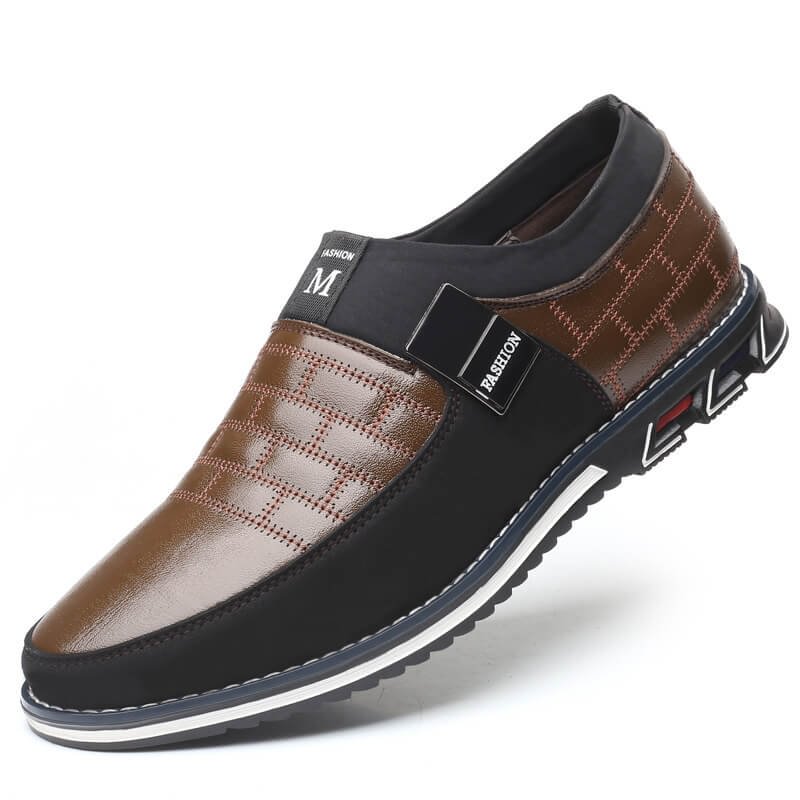 Luxury Men’s Orthopedic Business Slip-On Leather