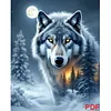 (PDF Pattern) Wolf 11CT PDF Cross Stitch Pattern Instant Digital Download Counted Printable 15.75x19.69inch