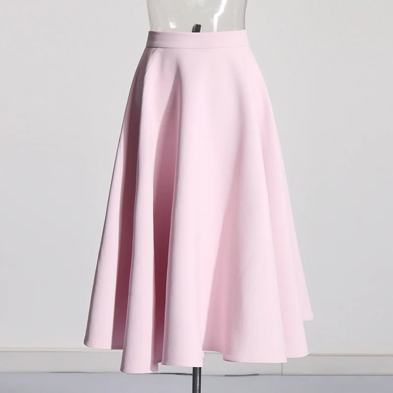 Toloer Toloer Small Fragrant Wind 2024 Autumn Of The New High Waist Zipper Door Solid Color Women's Flounce Pleated Skirt-Outfit Ideas