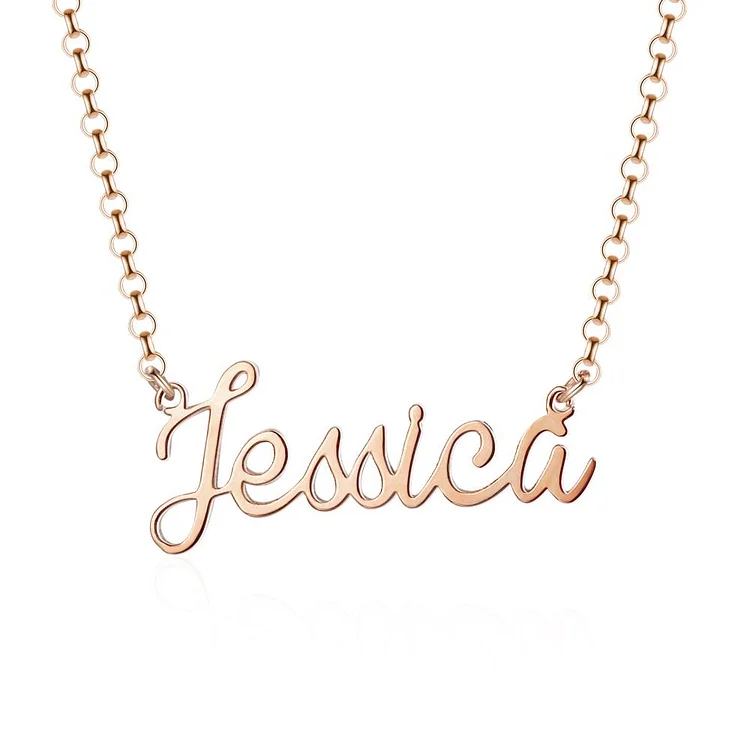 Custom Name Necklace Gold Personalized Name Chain Great Gift For Girls