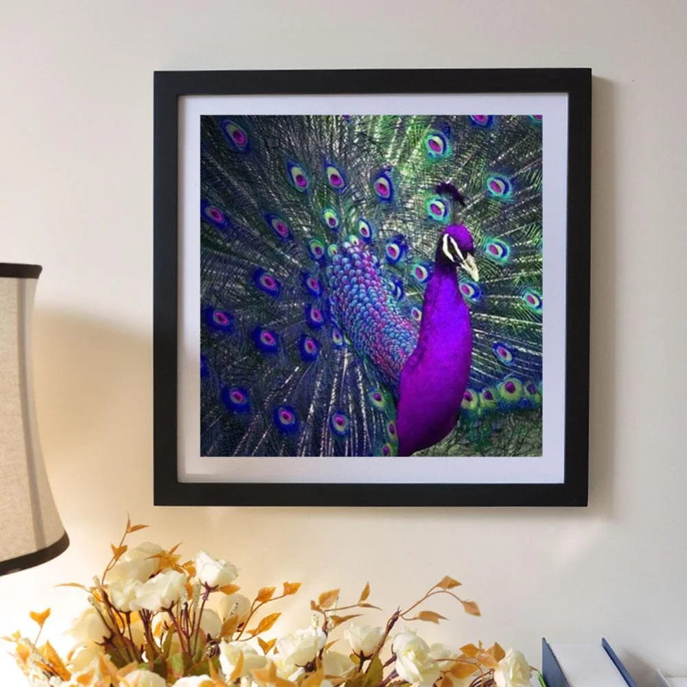 Diamond Painting - Full Round Drill - Peacock(30*30cm)