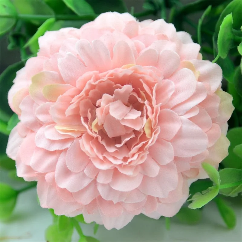 20pcs/lot 7cm  Artificial Silk Dahlia Daisy Chrysanthemum Flower Heads For Home Wedding Decoration Handmade DIY Fake Flowers