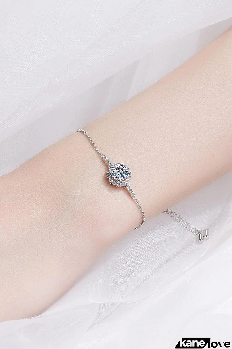 1 Carat Moissanite Chain Bracelet