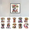 (Multi-Style)Dog-Partial Special Shaped Diamond Painting 30*30CM