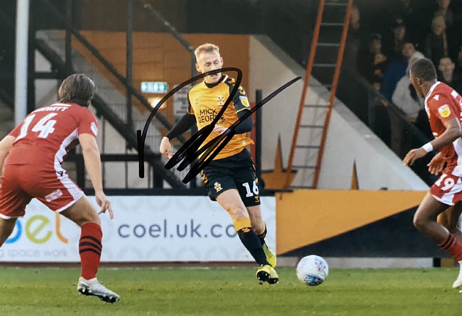 Harry Darling Genuine Hand Signed Cambridge United 6X4 Photo Poster painting 2