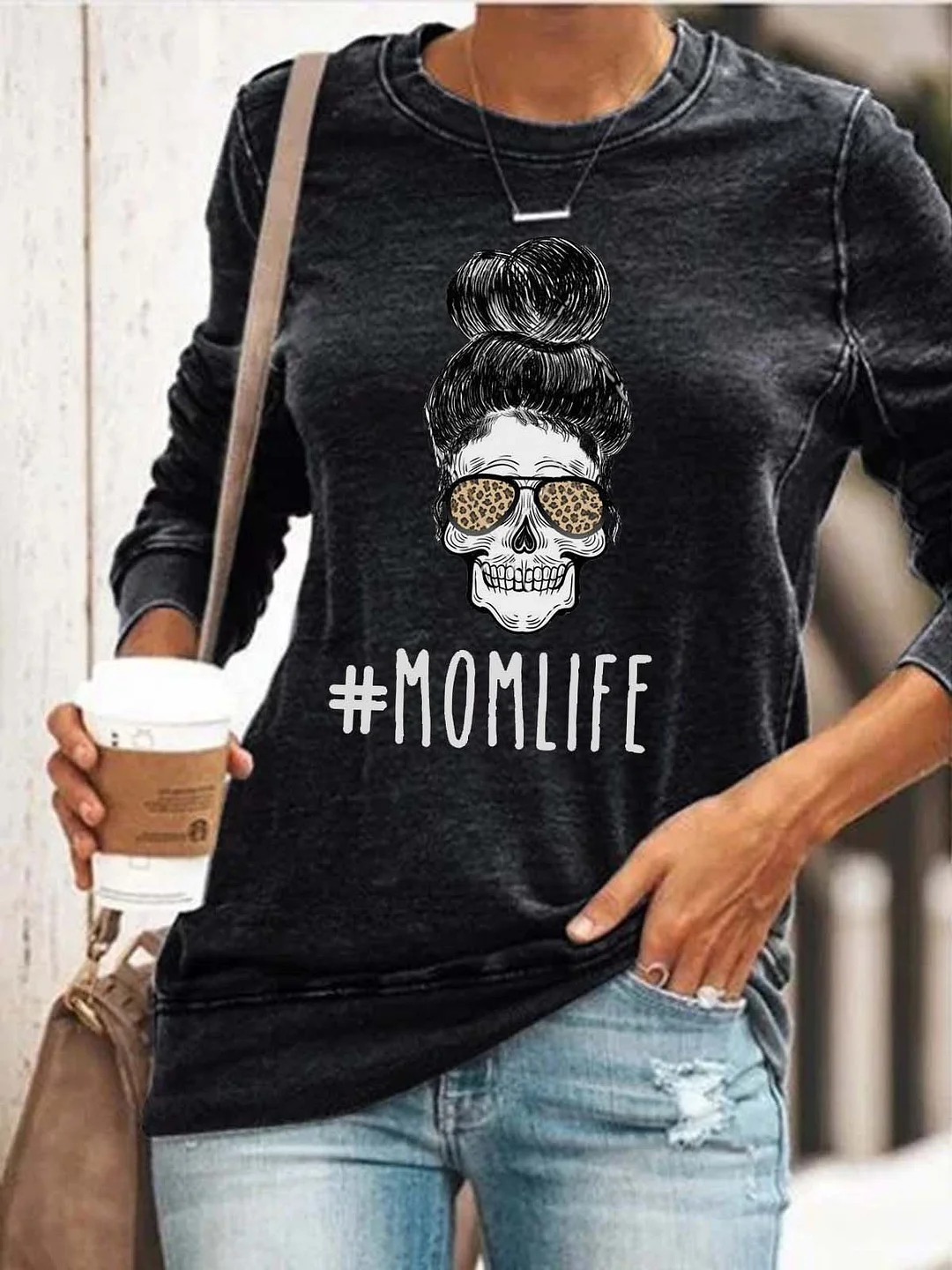 MOMLIFE Skull Sweatshirt