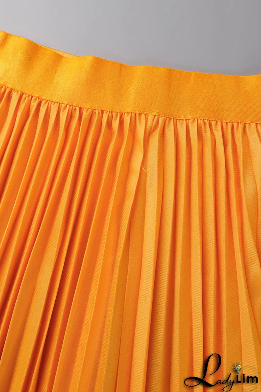 Apricot Casual Elegant Gradual Change Print Patchwork Fold O Neck Short Sleeve Two Pieces