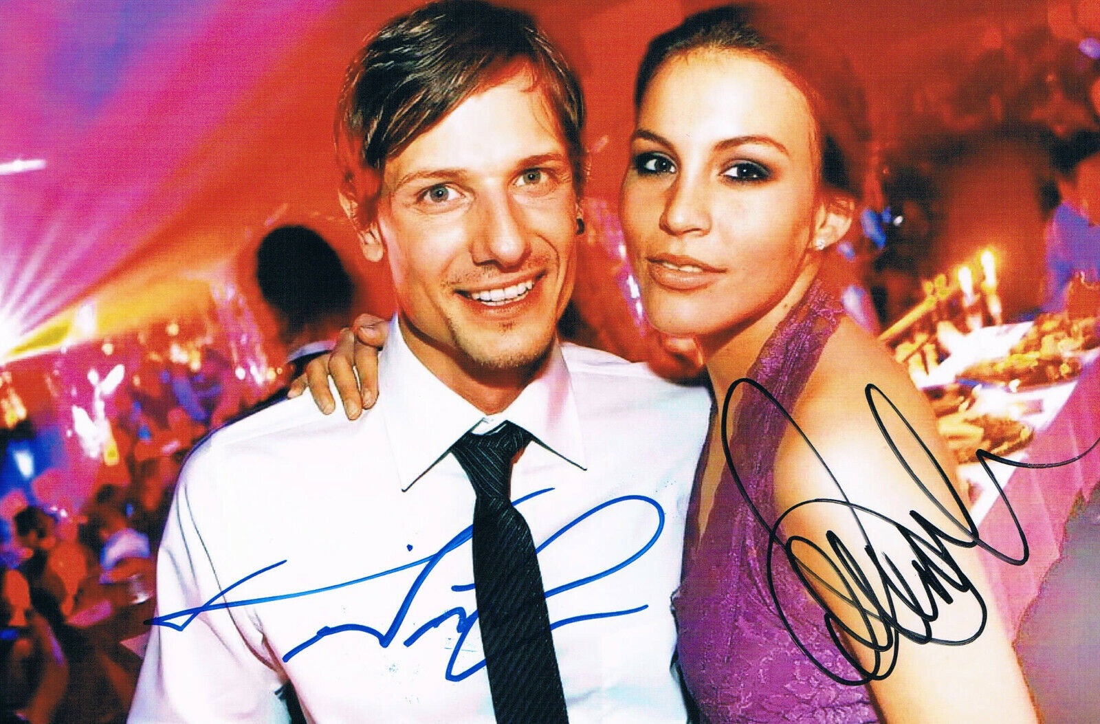 Amanda Ammann Tim Wielandt autograph 5x7