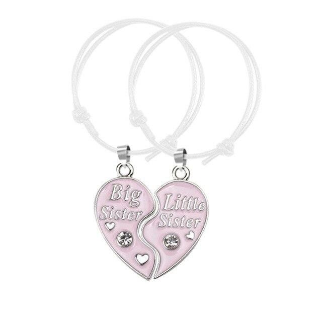 2pcs/Set BFF Big Little Sisters Chain Bracelet-Mayoulove