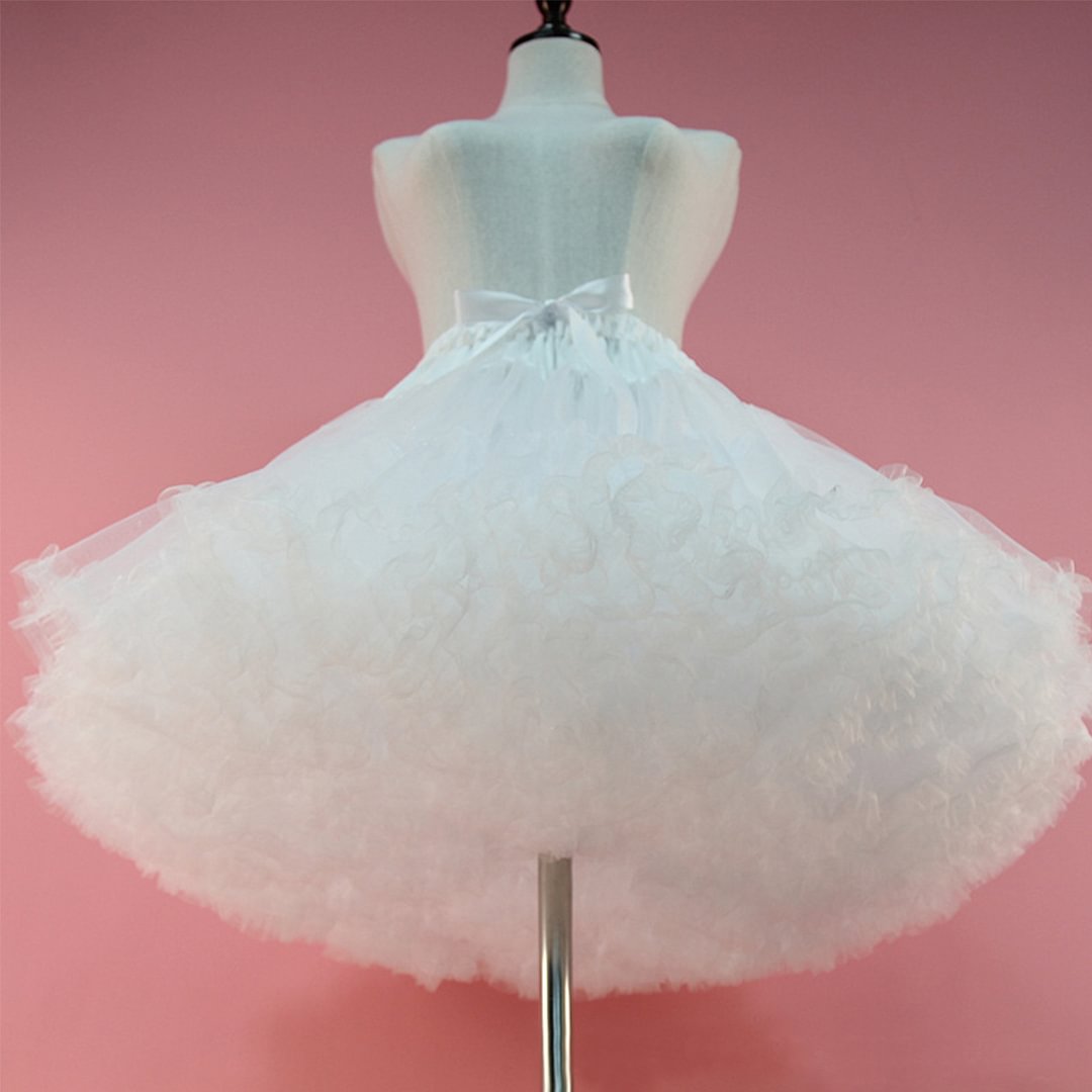1950s Petticoat Thickened White Party Petticoat Tutu Crinoline Underskirt