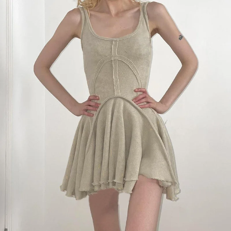 Uveng Uveng 2023 Ebay New Women's Retro Hot Girl Slim Show Thin Temperament Dress