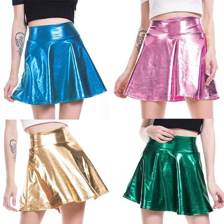 Hot Mini PU Skirt - Modakawa Modakawa