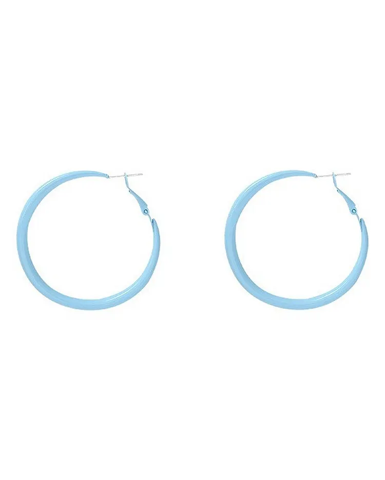 Summer Beach Vacation Earrings Dopamine Hoop Design