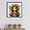 【Clearance Sale】Flowers Butterfly Girl-Paint by Numbers Acrylic Paintingg 40*40CM(Watercolor)