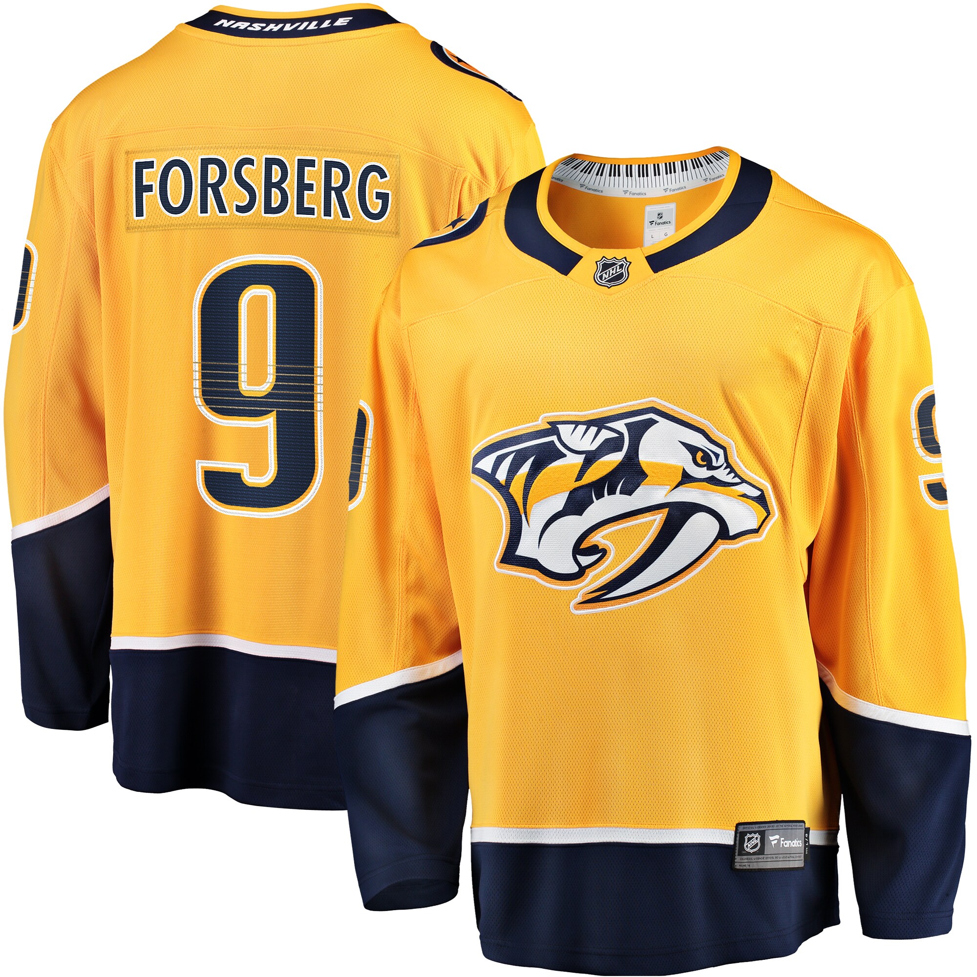 Filip Forsberg Nashville Predators Fanatics Home Breakaway Jersey &ndash; Gold mysite