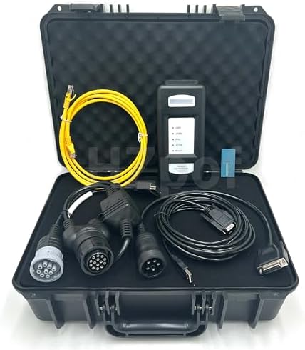 EST Diagnostic Tester 2761040 27610402 Communication Adapter 3 for Perkins Diagnosis Tool Heavy Duty Excavator EST 2021B Scanner (Adapter Ethernet with Software)