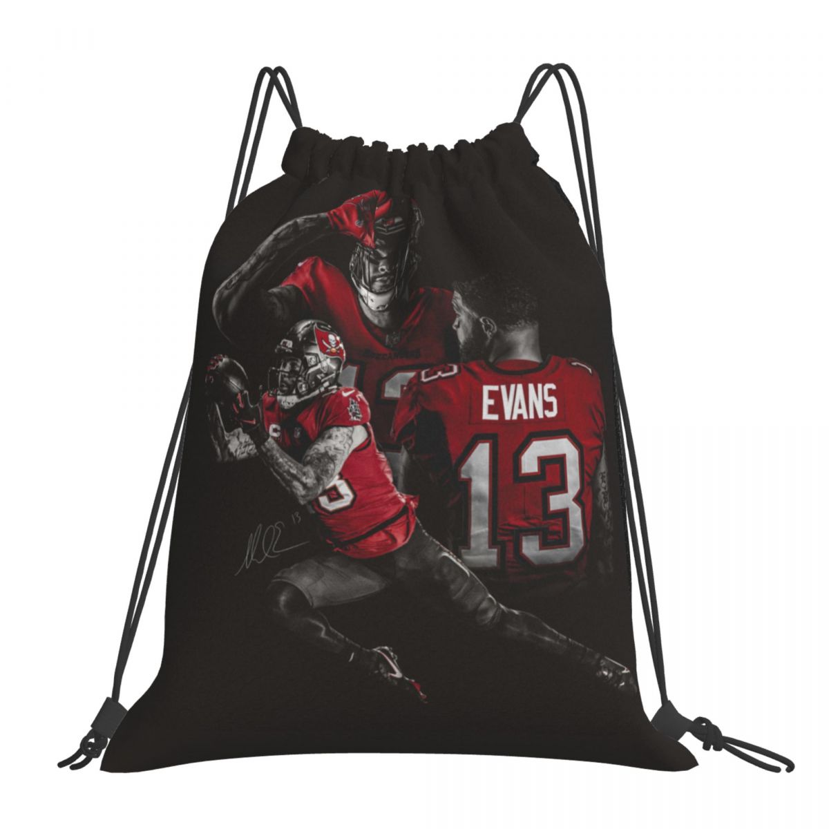 Tampa Bay Buccaneers Mike Evans Drawstring Bags for School Gym