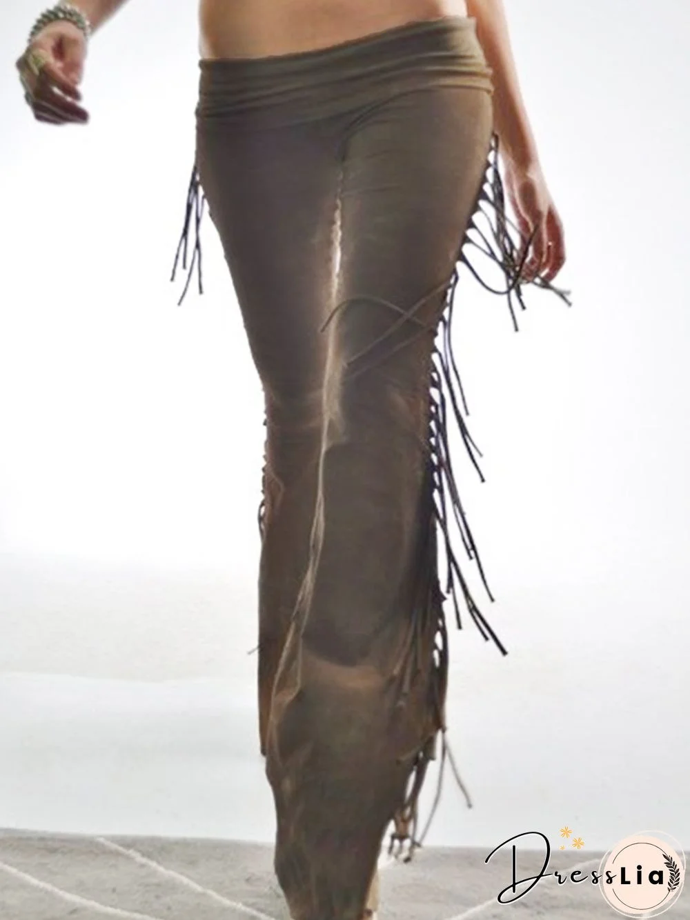 Fringed Casual Pants