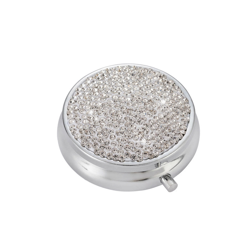 2 Pieces Casual Elegant Glam Solid Color Stainless Steel Rhinestone Soft Clay Storage Container Box