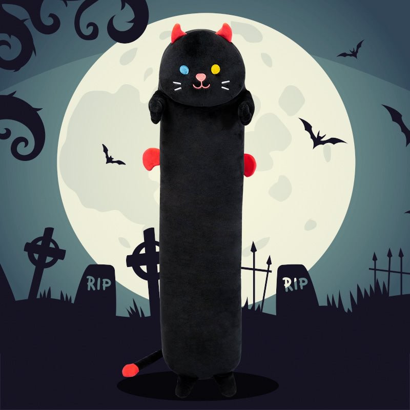 Halloween Doudou Kawaii Noir Jouet En Peluche Animaux Oreiller Peluche