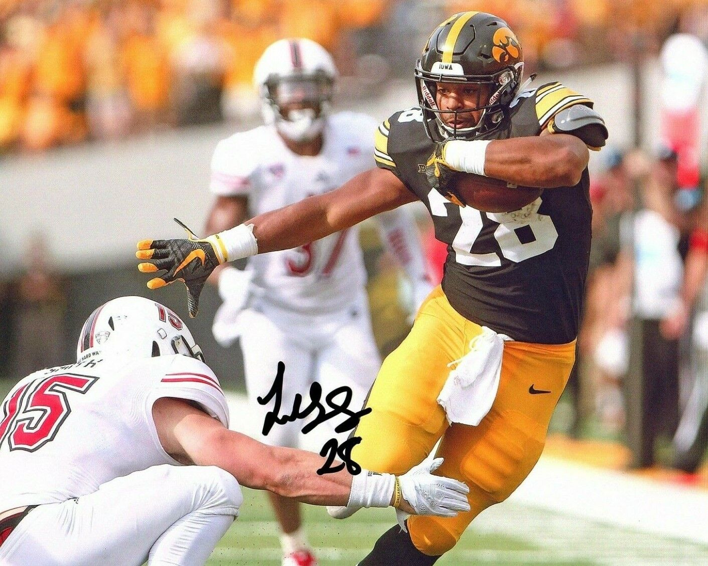 Toren Young signed autographed 8x10 Photo Poster painting Iowa Hawkeyes football Hawks+