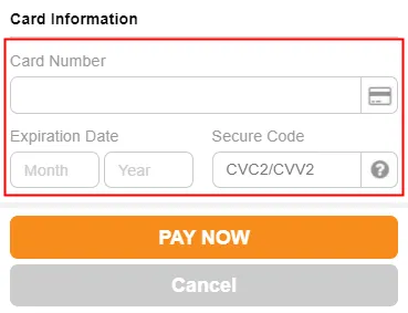Payment method step 2