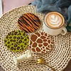8pcs Animal Texture DIY Diamond Painting Wooden Coasters