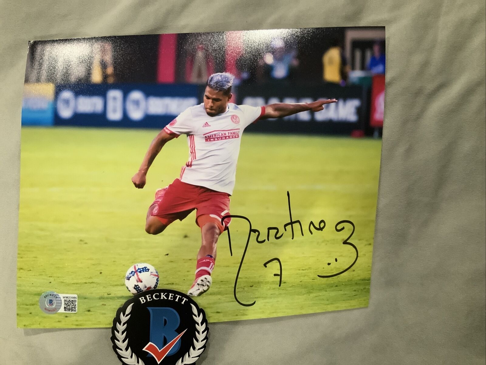 Josef Martinez Atlanta United Autograph Signed 8x10 Photo Poster painting Beckett Bas Coa