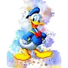 Watercolor Disney Donald Duck - 11CT Stamped Cross Stitch 40*50cm/15.75*19.69in