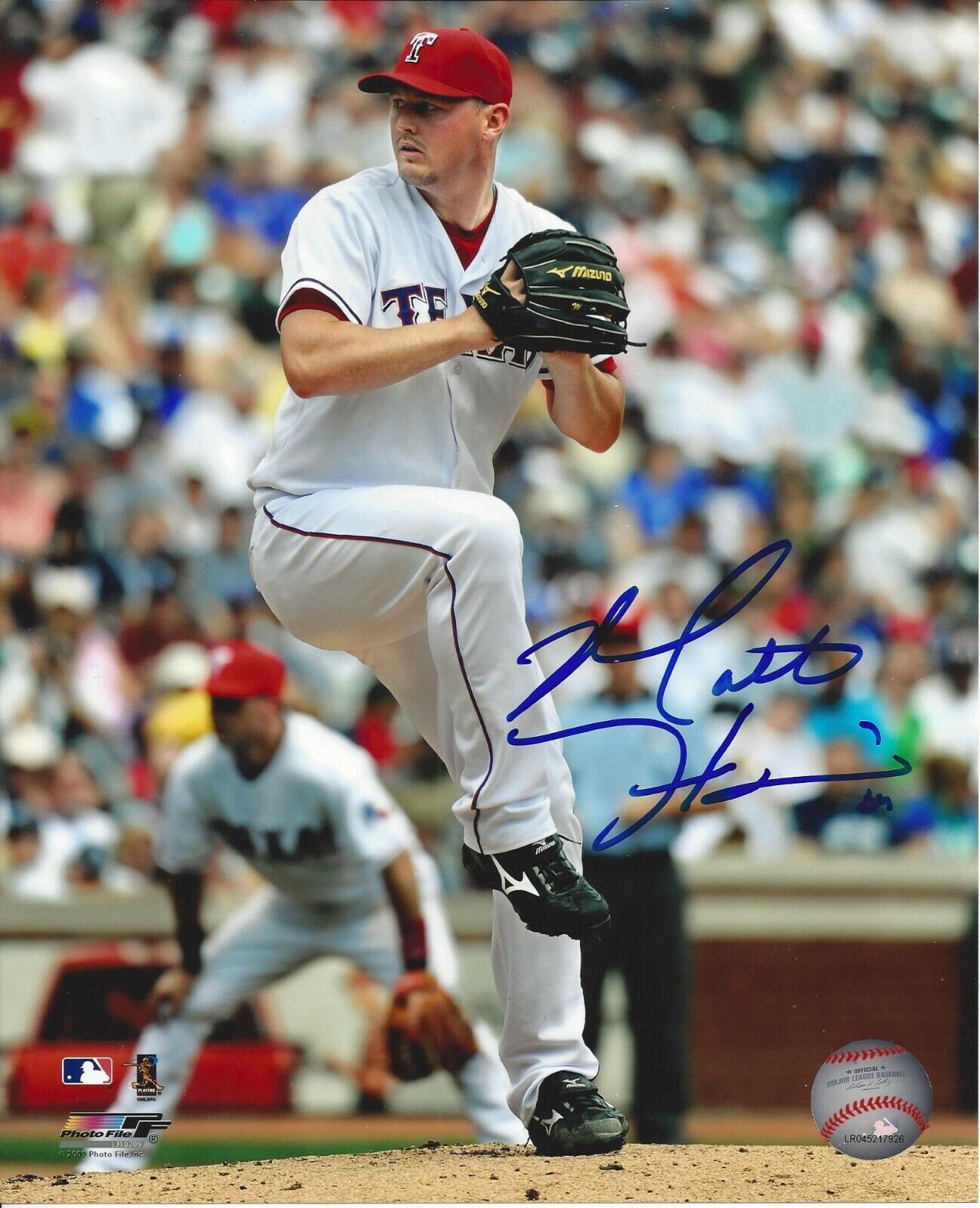 Matt Harrison Autographed 8x10 Texas Rangers#S984