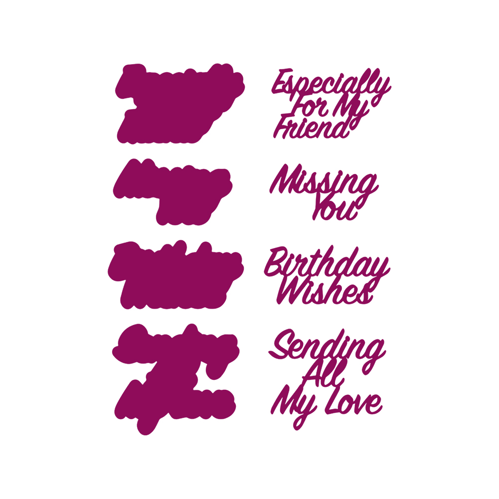 

Love Letters - Paper Craft Cutting Dies, 501 Original