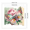 Jewel Butterfly And Peony-11CT Stamped Cross Stitch 45*45cm/17.72*17.72in