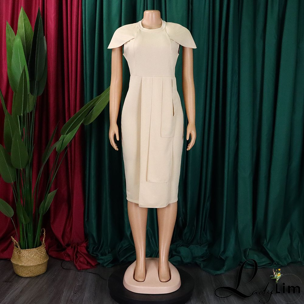 Ladies Africa Summer Elegant Short Sleeve Bodycon Dress