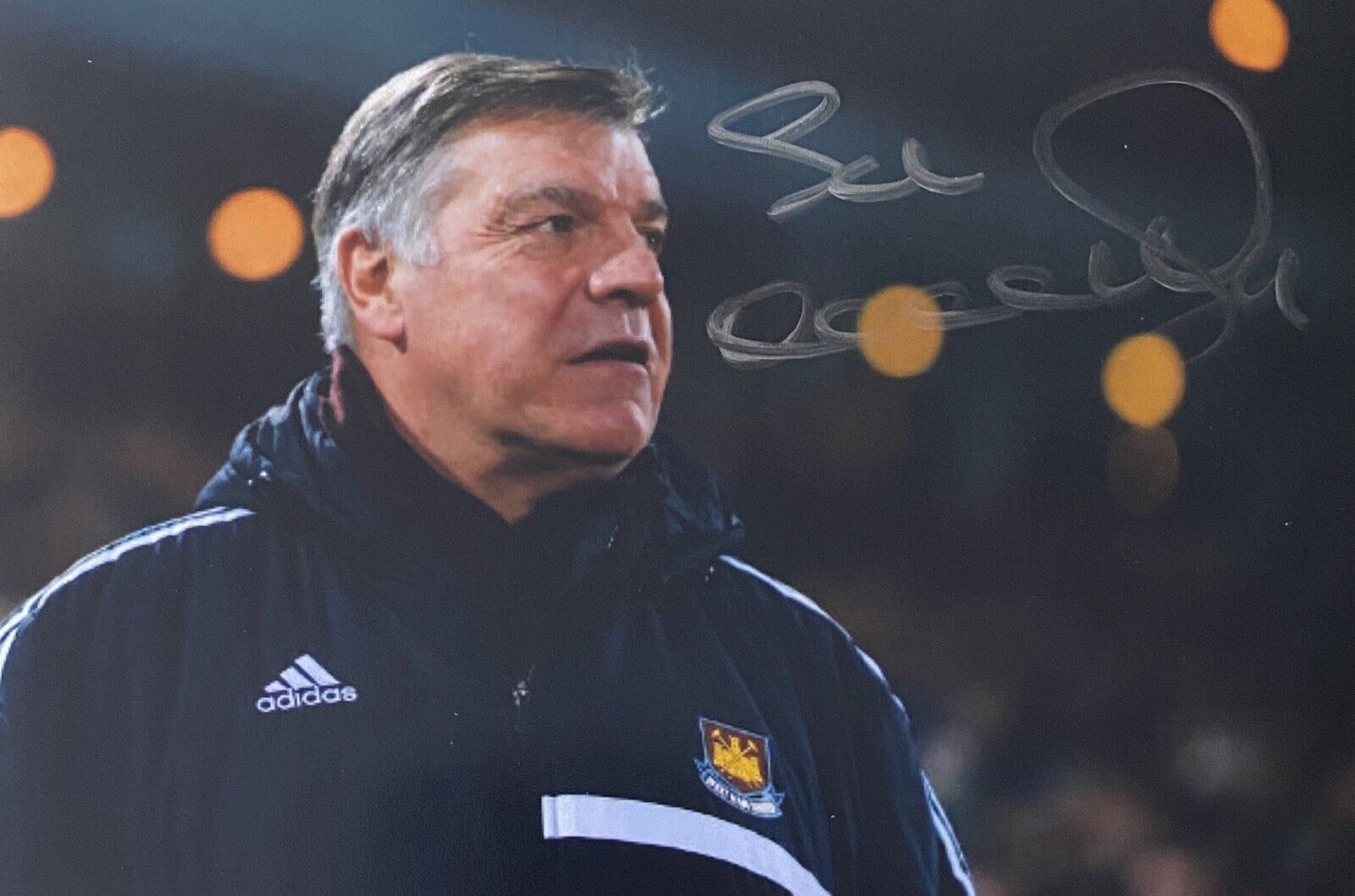 Sam Allardyce Genuine Hand West Ham United 6X4 Photo Poster painting 2