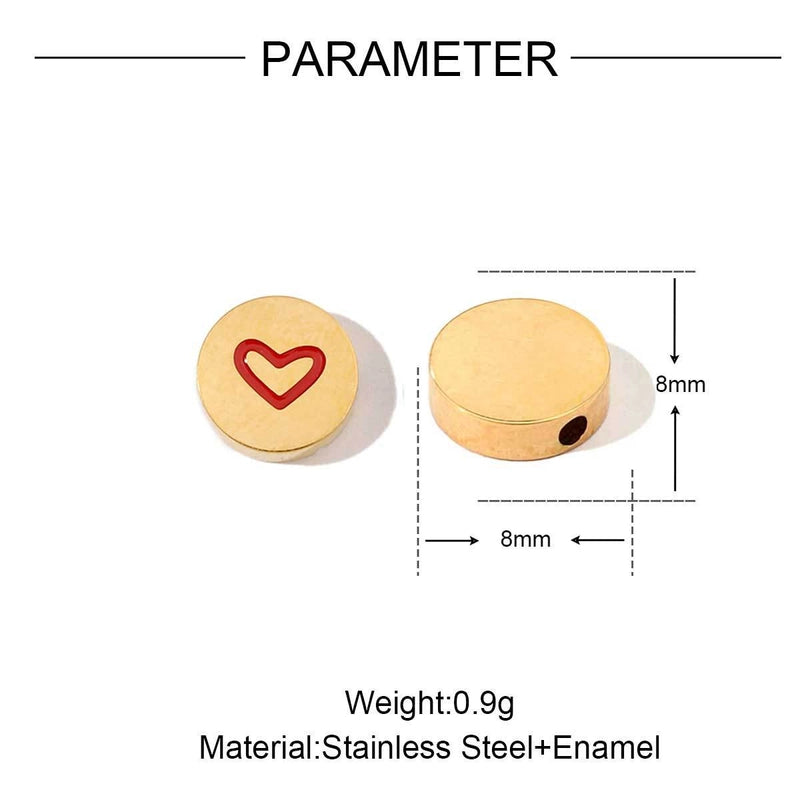 3 PCS/Package 13*10mm 25*18mm 8 * 8mm Titanium Steel Geometric Heart Shape Jewelry Accessories Pendant