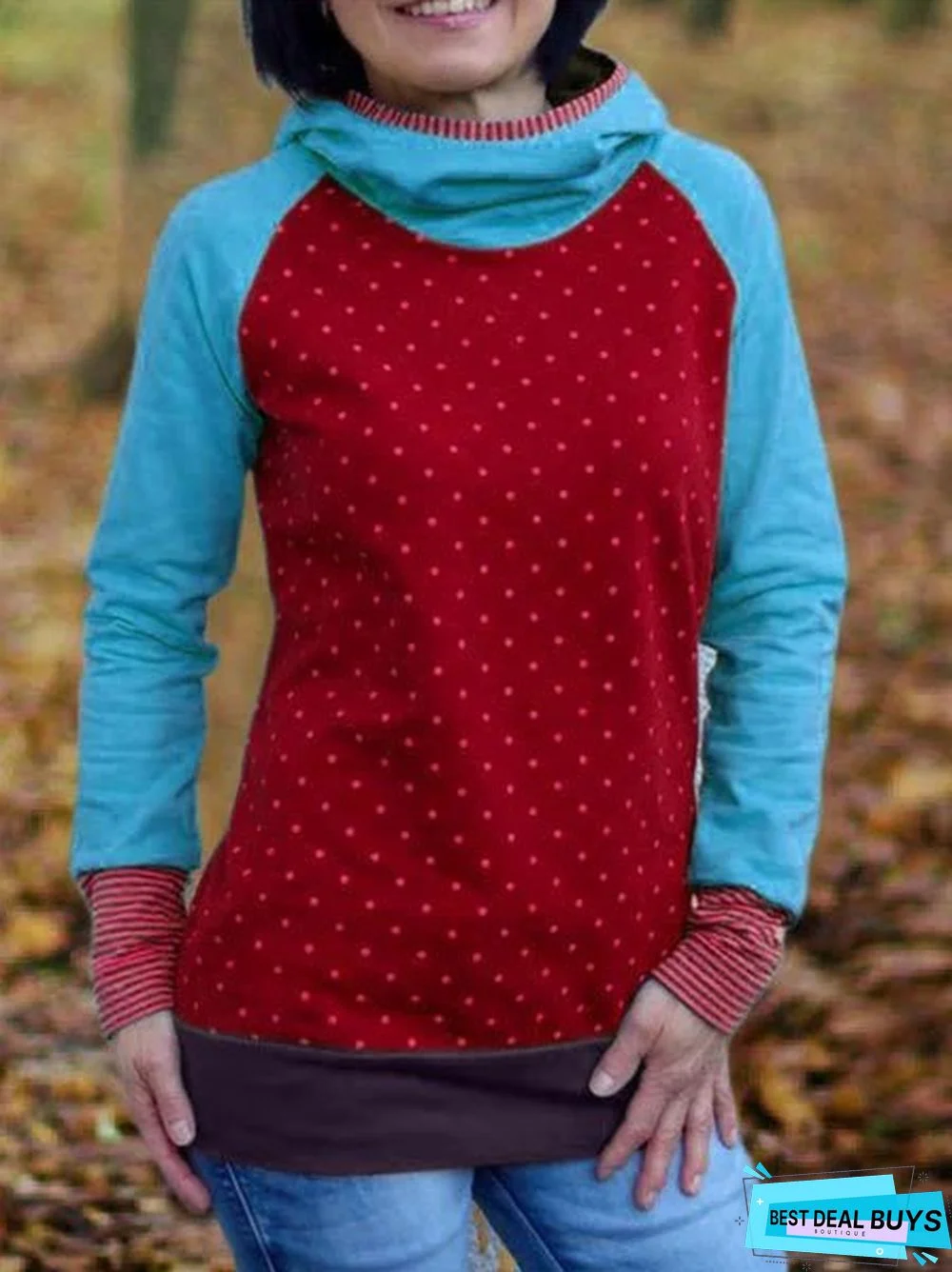 Hoodie Printed Long Sleeve Casual Sweatshirt