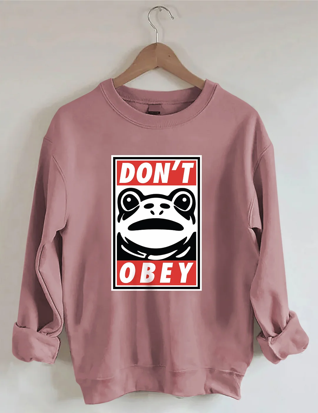 Portland Frog Demands That You Don't Obey Sweatshirt