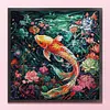 Fish-14CT Stamped Cross Stitch 36*36cm/14.17*14.17in tapestrymarket