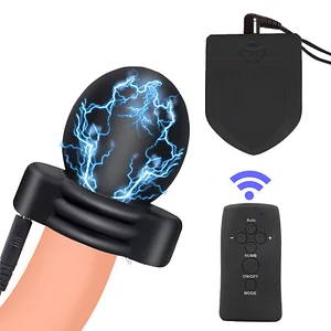 Electric Shock Glans Cover Stimulation Exercise Penis Massager