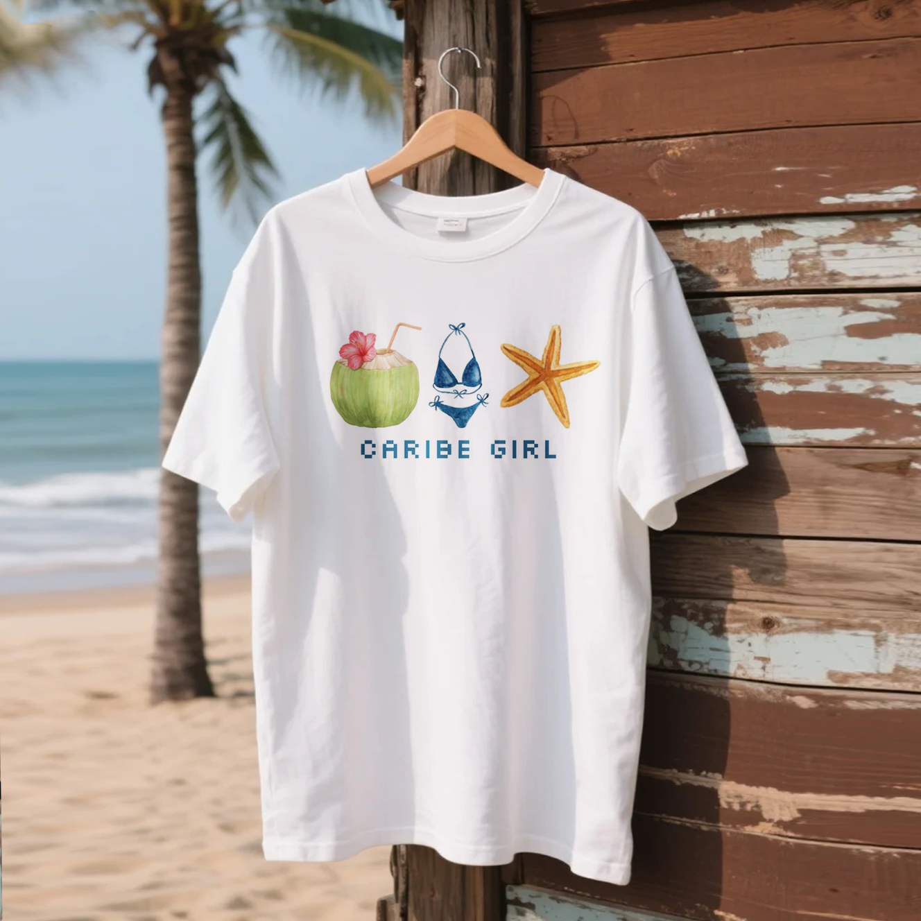 Loose And Comfortable Cotton Garibe Girl Printed T-shirt