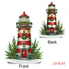 Weihnachtsleuchtturm - 5d DIY Basteln Ornament