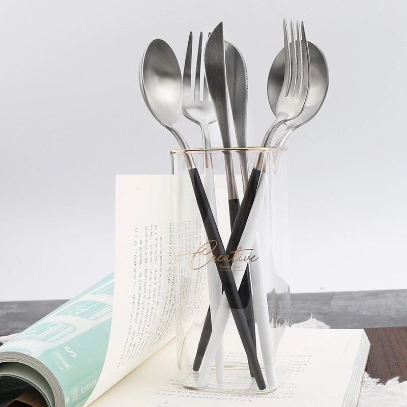 Casual Solid Color Stainless Steel Tableware 1 Piece