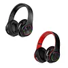 Bluetooth-compatible 5.3 Wireless Over Ear Headset with Colorful LED Lights Wireless Headphones HiFi Stereo Headphones for Classroom Home Office PC Mobile Phone Adults