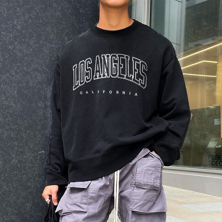 Men's Retro Los Angeles Oversized Sweatshirt