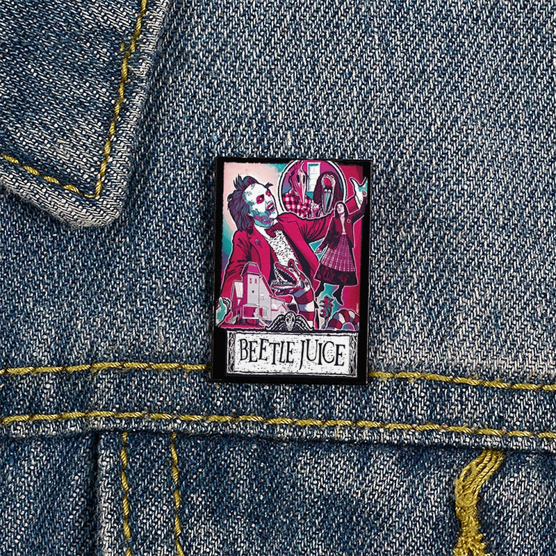 Streetwear Pin Letter Ghost Alloy Unisex Brooches