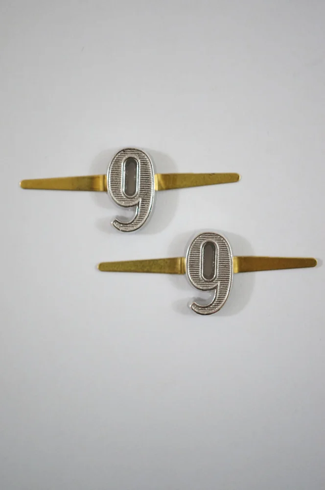   WW2 GermanEM NCO Shoulder Boards Cyphers Silver 18mm 6 Or 9 2pcs German-Uniform